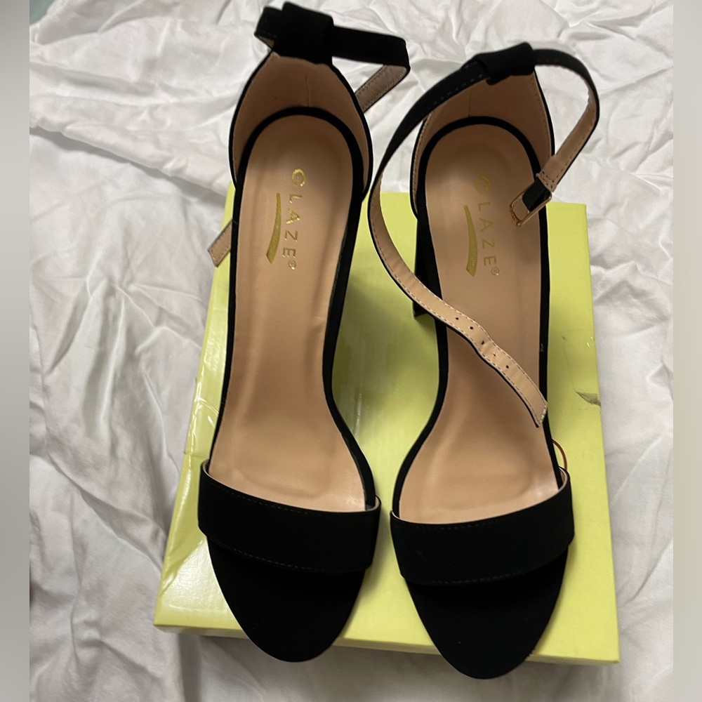 Block Strappy Heels